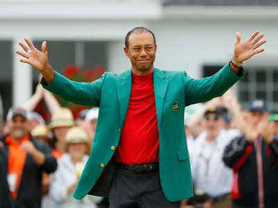 Tiger Woods last Masters as much about family as a green jacket  Golf  News  Times of India