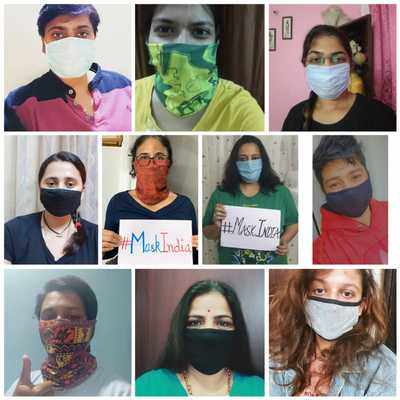 All women bikers group spread the message of #MaskIndia