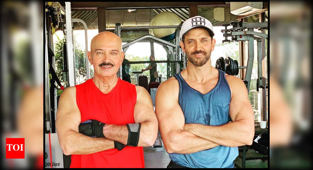 Hrithik Roshan shares workout video of 70yrold Rakesh Roshan Hindi