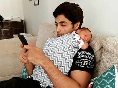 Balika Vadhu actor Ruslaan Mumtaz spends time at home with his newborn; shares an adorable post
