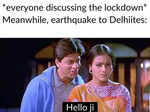 Social media gets flooded with hilarious memes after Earthquake trembles Delhi for the second time!