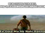 Social media gets flooded with hilarious memes after Earthquake trembles Delhi for the second time!