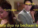 Social media gets flooded with hilarious memes after Earthquake trembles Delhi for the second time!