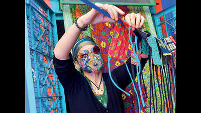 Colour splash: Artists ideate on masks