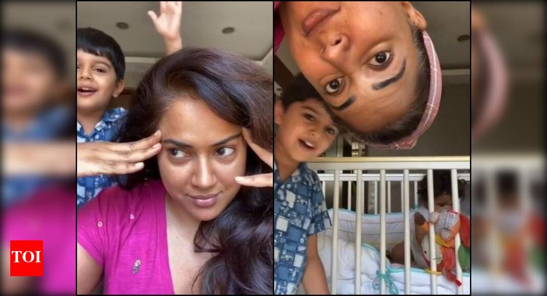 Sameera Reddy is a ‘messy mama’ and her son has got no chill - watch ...