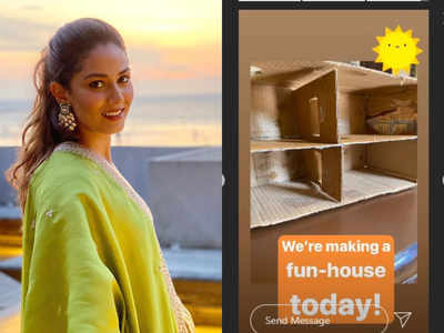 Mira Rajput is busy making a 'fun-house' with her tiny tots Misha and Zain amid lockdown