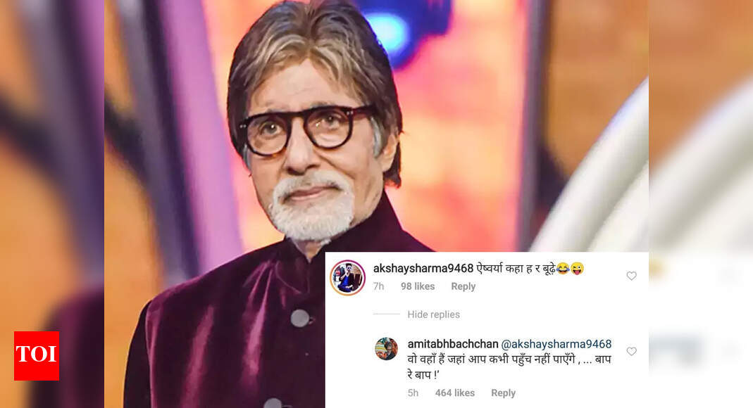 Amitabh Bachchan gives a SAVAGE response to a troll who asked about Aishwarya while referring to him at ‘ thumbnail