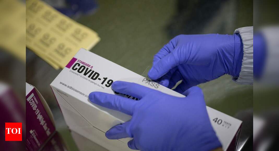 ICMR: 70L test kits ordered, expected to reach anytime - Times of India