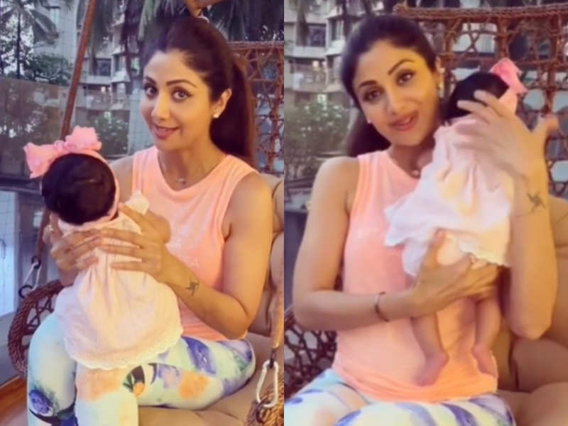 Super Dancer judge Shilpa Shetty plays with daughter Samisha, shares number  15 holds a special place in her heart - Times of India
