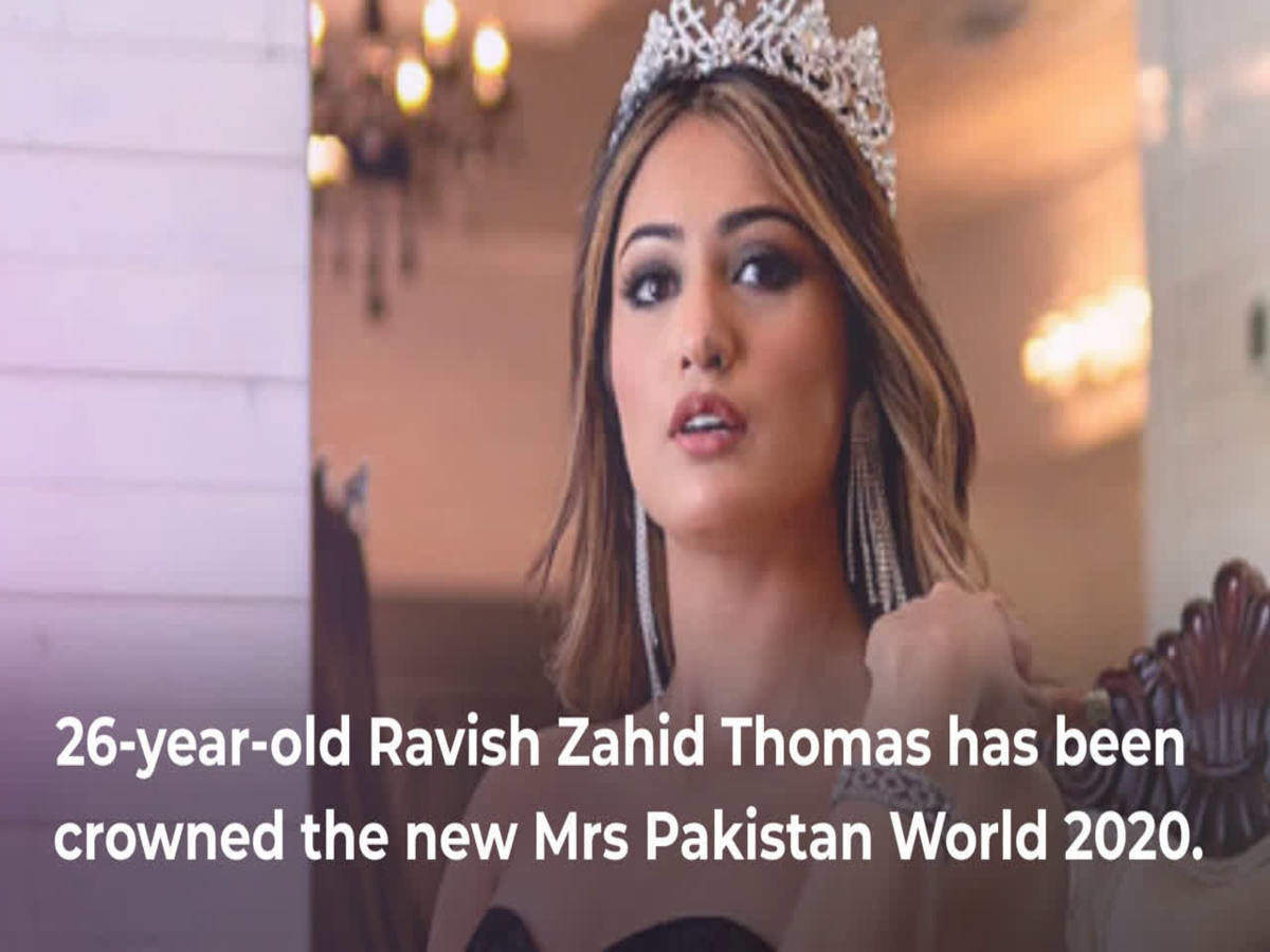 Ravish Zahid Thomas crowned Mrs Pakistan World 2020