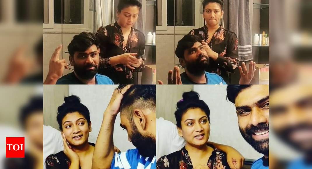 Agnisakshi actress Ashmita Karnani gives hubby Sudhir a brand new look ...