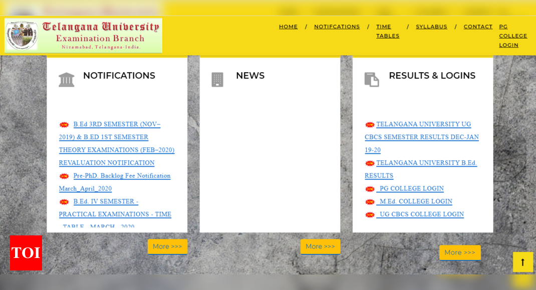 TU Degree Results 2020: Telangana University result declared for Dec