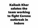 Kailash Kher salutes the team fighting coronavirus outbreak in Indore
