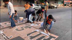 Youngsters promote social distancing message on streets!
