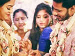 Nikhil Kumaraswamy and Revathi wedding pictures