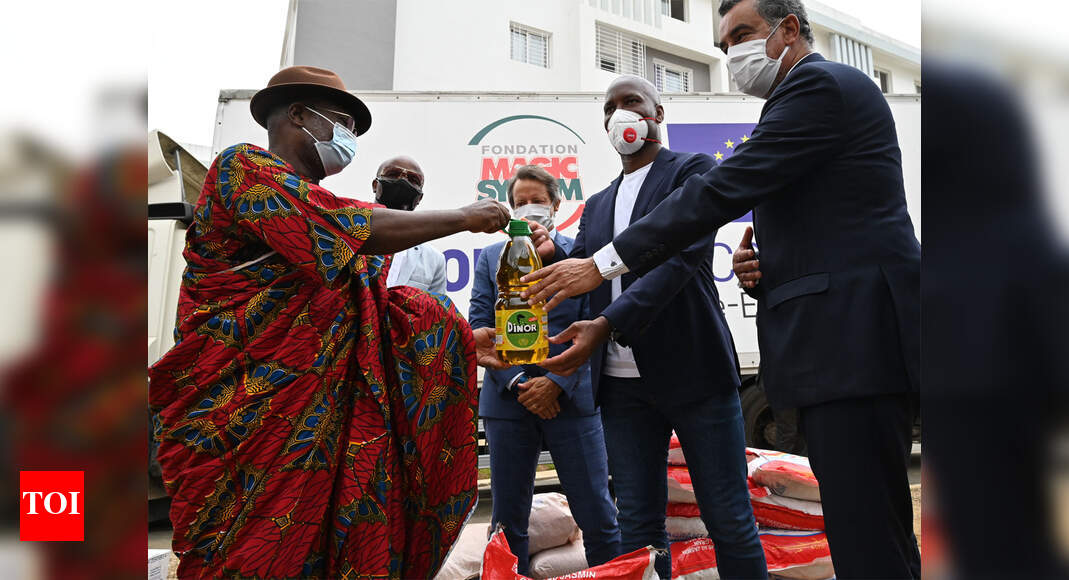 Drogba joins effort to distribute aid to poor in Ivory Coast Football