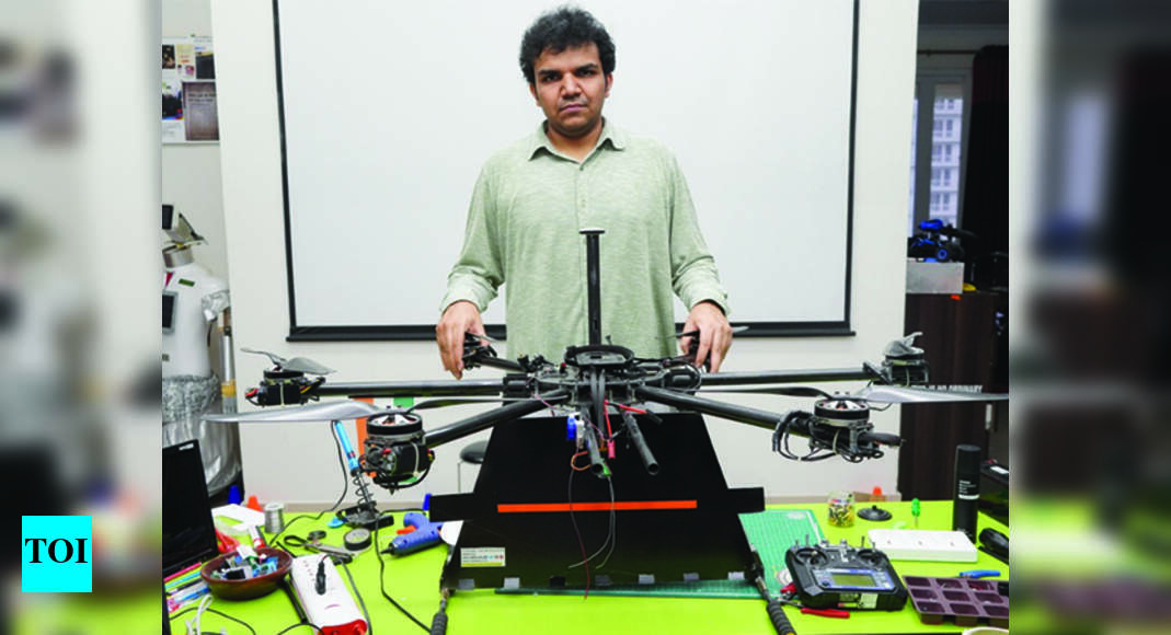 Milind Raj: Lucknowite Milind Raj develops sanitiser drone prototype ...