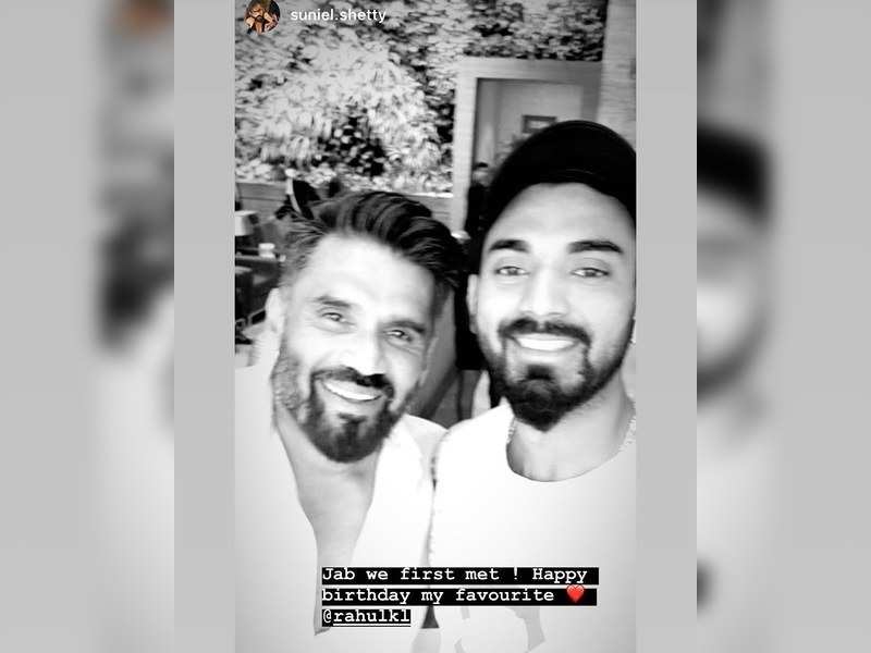 Suniel Shetty Wishes Kl Rahul On His Birthday With A Special Wish Kannada Movie News Times Of India