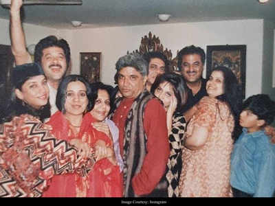 THIS priceless memory from Anil Kapoor’s birthday captures Boney Kapoor with ex-wife Mona Kapoor and son Arjun