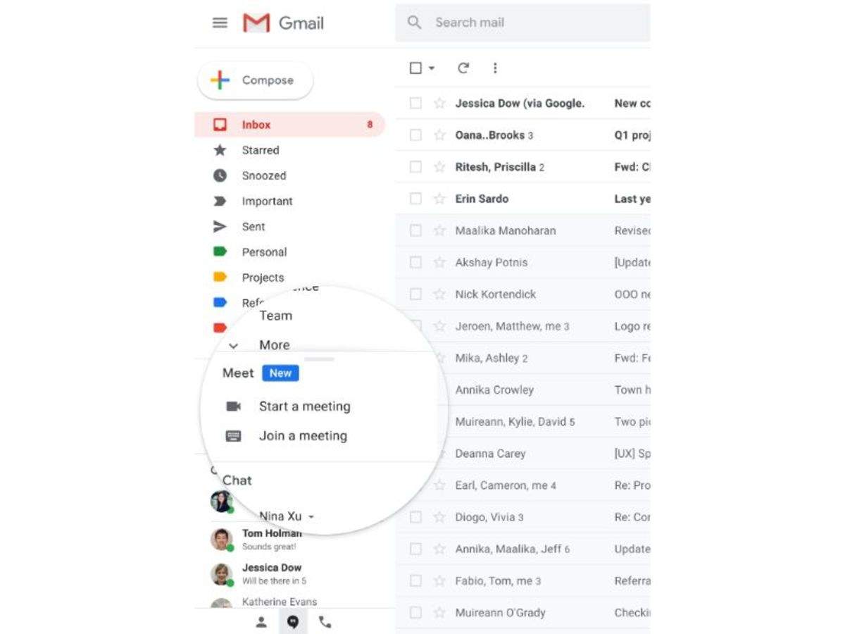 Join Google Meet Via Gmail How To Join Or Host A Google Meet Call Via Gmail Gadgets Now