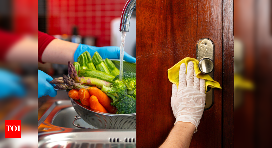 Do you need to sanitize and disinfect the groceries and packages you