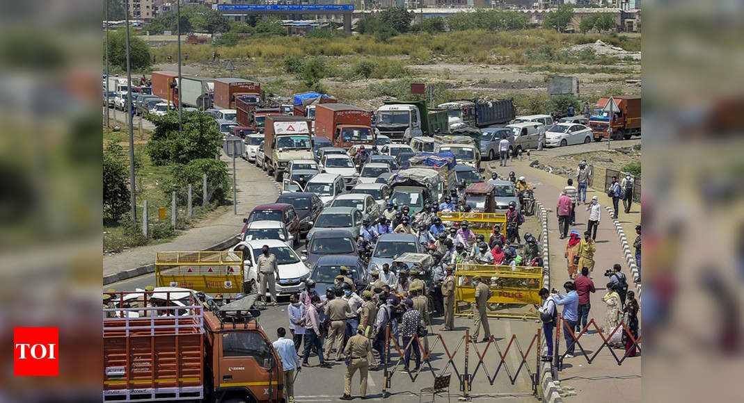 Delhi Lockdown News Movement Of People Between Ghaziabad Delhi Banned Ghaziabad News Times 