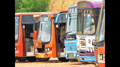 Andhra Pradesh: Stuck at depots, bus batteries run out