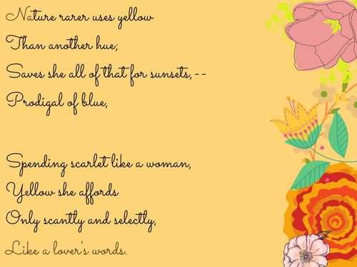 Poems that describe nature at The Times of India