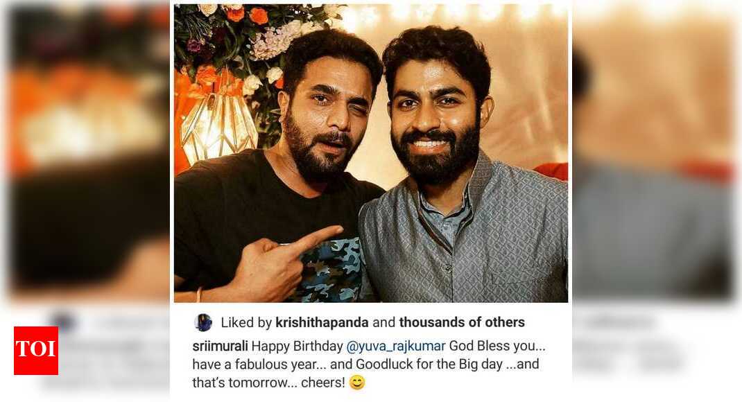 Sriimurali's sweet birthday message for Yuva Rajkumar | Kannada Movie ...