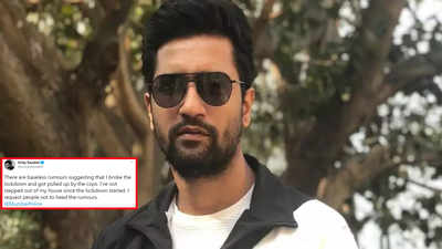 Coronavirus scare: Vicky Kaushal reacts to reports of being pulled up by cops for violating lockdown