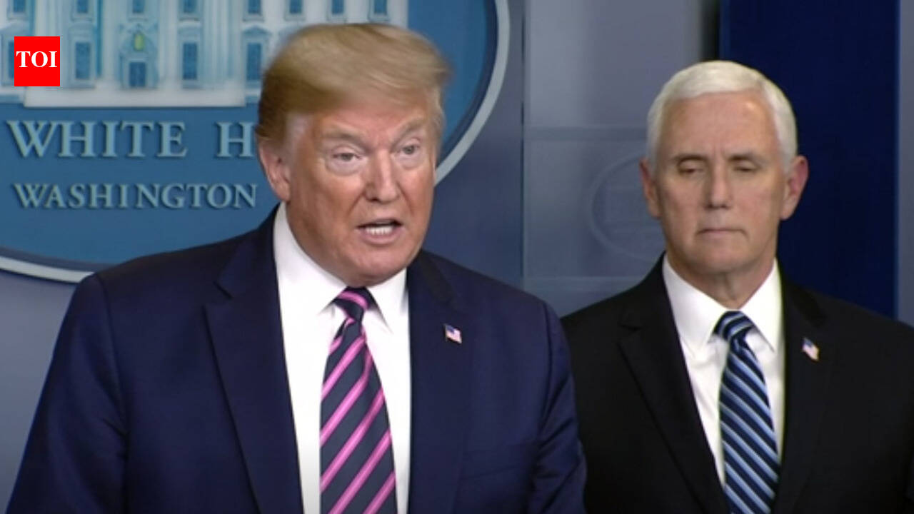 Trump touts virus successes in 21 minute briefing