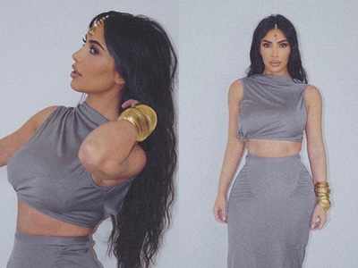 Kim Kardashian sports gold bangles and maang tika; gets called out for cultural appropriation