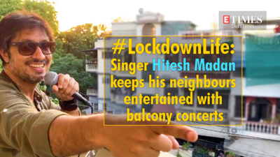 Musician Hitesh Madan is now popular in his neighbourhood for his balcony concerts