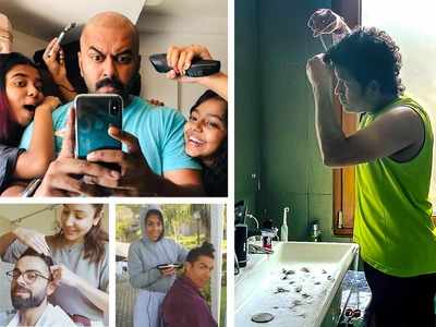 Celebs who tried DIY haircuts during lockdown