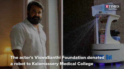 Mohanlal donates robot to Kochi hospital's Covid-19 ward