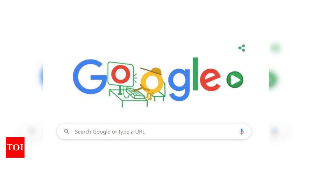 Stay And Play At Home Google Doodle Google Shares Doodle Asking Users To Stay And Play At Home Times Of India