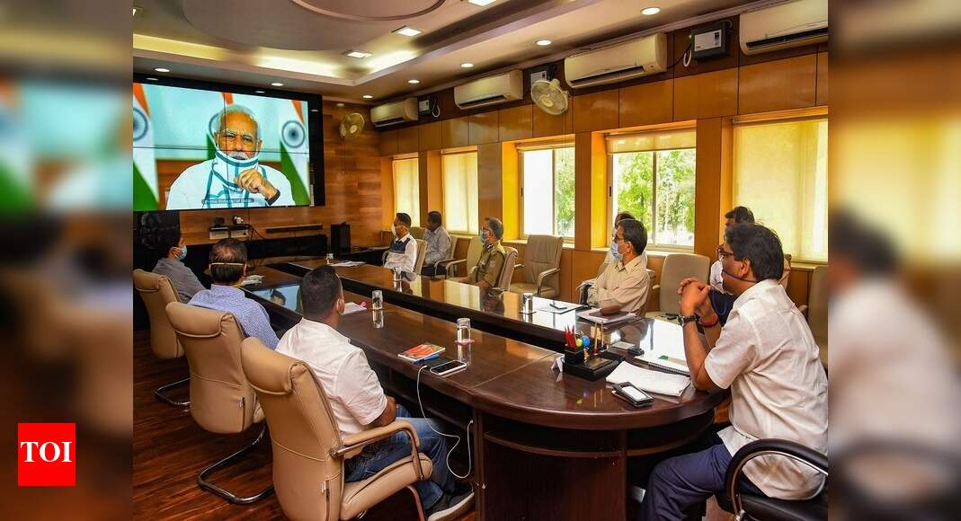 PM Modi interacts with CMs on Covid-19 situation