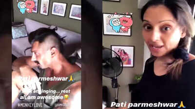 Pati Ki Sewa! Bipasha Basu turns masseuse for hubby Karan Singh Grover