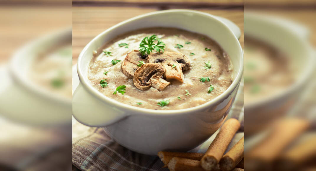 Cream of Mushroom Soup Recipe: How to Make Cream of Mushroom Soup Recipe | Homemade Cream of Mushroo
