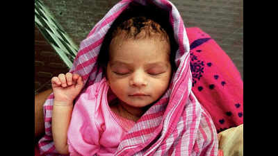 Noida: Baby girl, 4 days old, found on road, many want to adopt her as cops look for parents