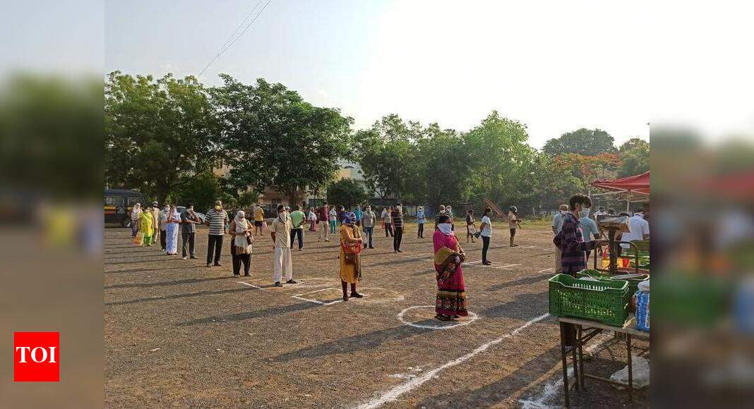 Community market opened at Laxmi Nagar ground Nagpur News Times of