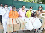 Food kits distributed to artists in the Kannada​ film industry