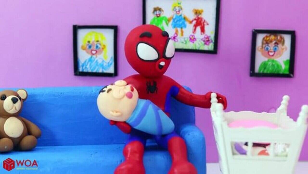 Most Popular Funny Play In English - Doh Stop Motion Spiderman Babysitting Baby Sleeping Play | Videos For Kids | Kids Cartoons | Cartoon Animation For Children | Entertainment - Times of India Videos Most Popular Funny Play In English - Doh Stop Motion Spiderman Babysitting Baby Sleeping Play | Videos For Kids | Kids Cartoons | Cartoon Animation For Children | Entertainment - Times of India Videos