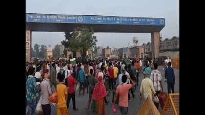 Delhi: Viral clips show no social distancing at Ghazipur mandi ...