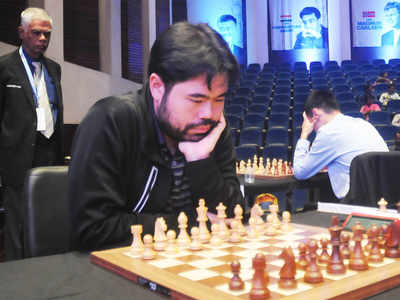 Hikaru Nakamura goes down to Fabiano Caruana