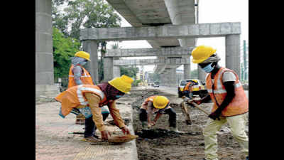 Bengaluru: Metro workers protest, want to go home