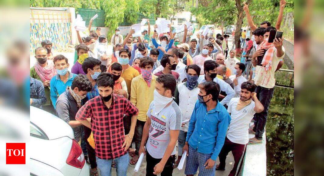 Ghaziabad Lockdown extension sparks protest Ghaziabad News Times