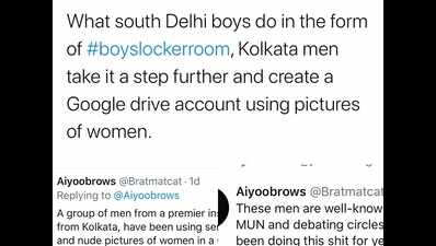 After #BoisLockerRoom row, Kolkata students accused of ...