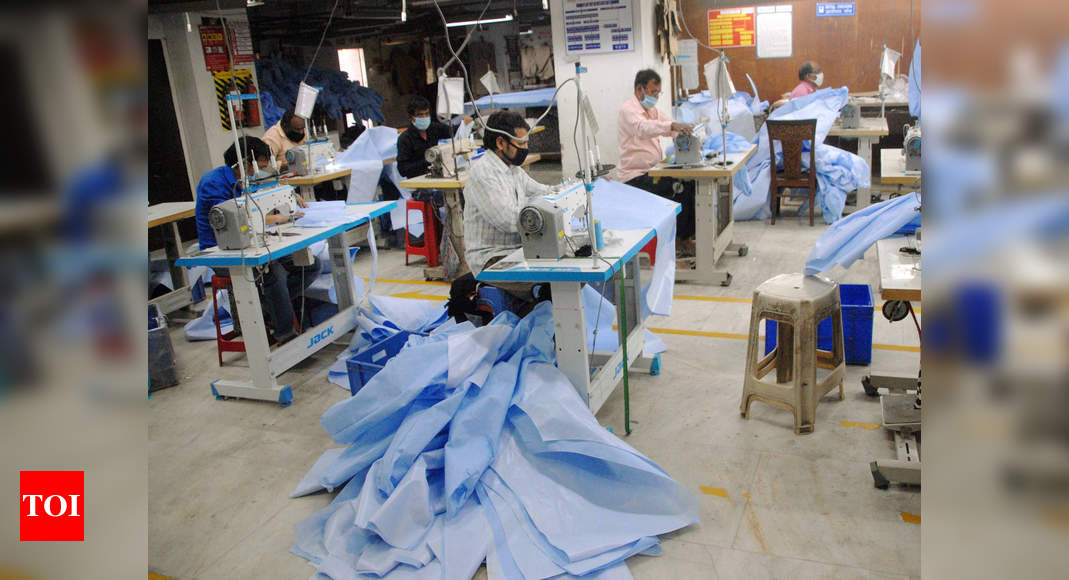 From Zero India Now Produces Around 2 Lakh Ppe Kits Per Day India News Times Of India 6712