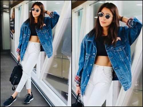 Anushka Sharma Looks Chic with Her Biker Jacket Worth Rs. 6K from H&M and  Prada Bag Worth Rs. 1Lakh